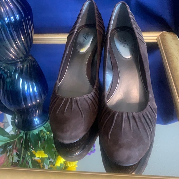 Alfani Shoes - Alfani Step n Flex brown wedges NIB Sz 10